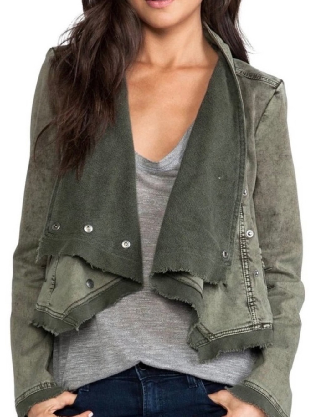 FREE PEOPLE | Collapsing Twill Jacket in Military